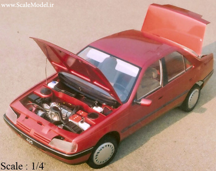 ماکت خودروی پژو از نمای روبرو